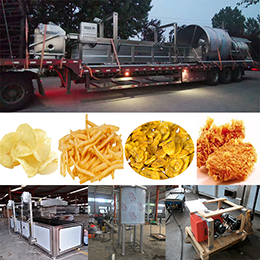 Continuous Deep Fat Fryer with Gas Burner Delivery 